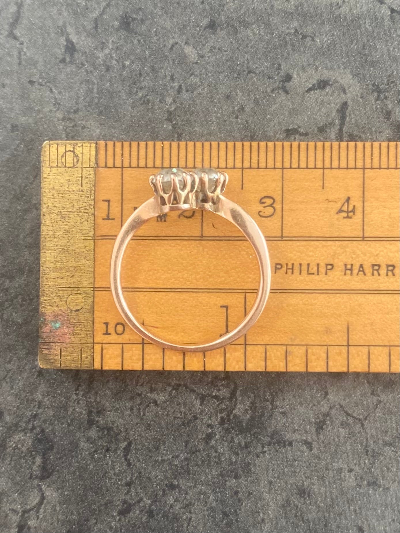 Vintage diamond twist ring