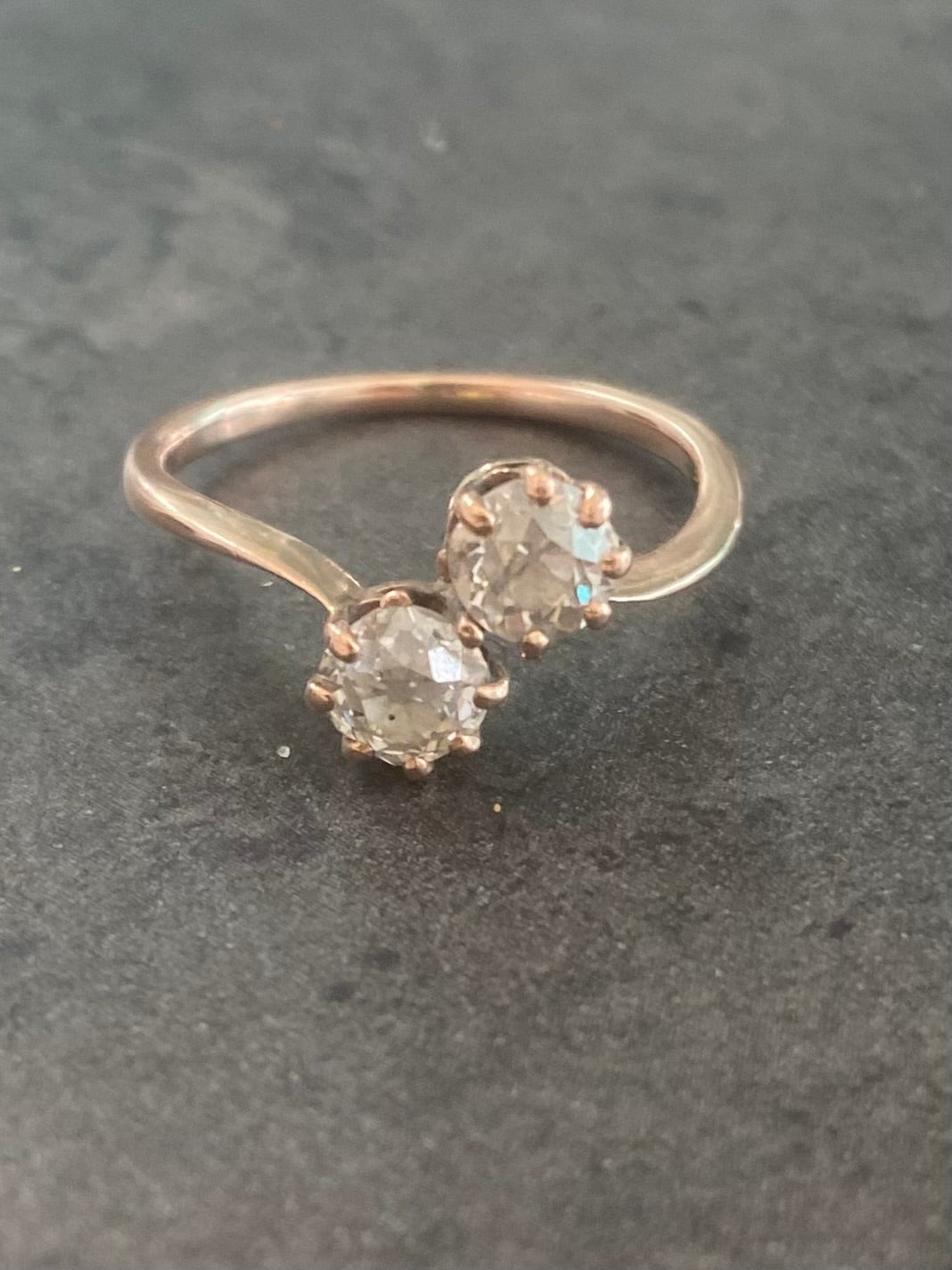 Vintage diamond twist ring