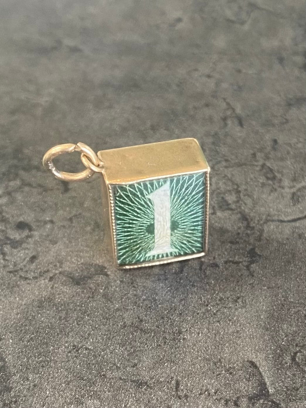 Vintage gold money charm