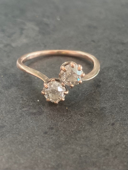 Vintage diamond twist ring