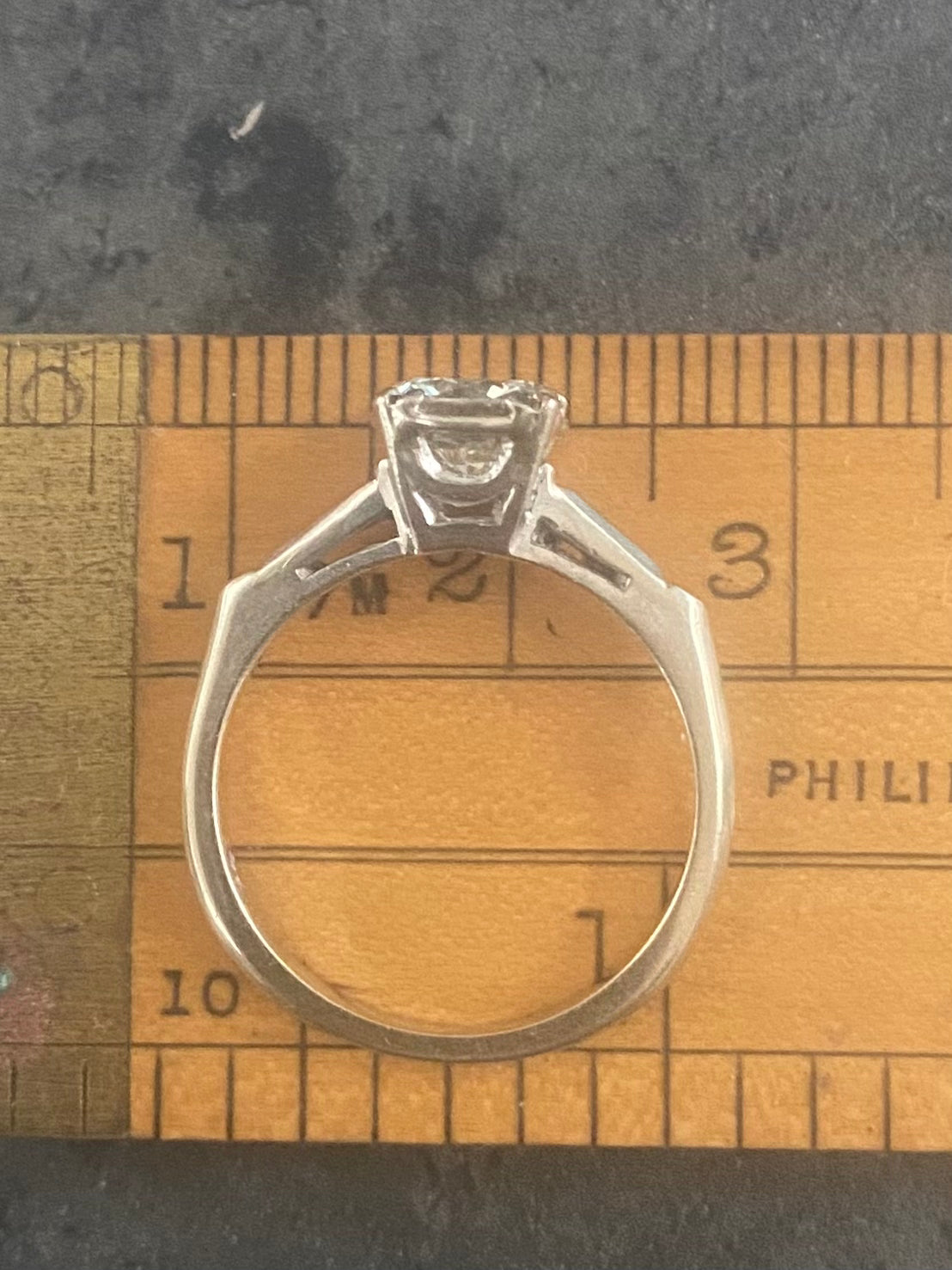 Vintage diamond solitaire ring